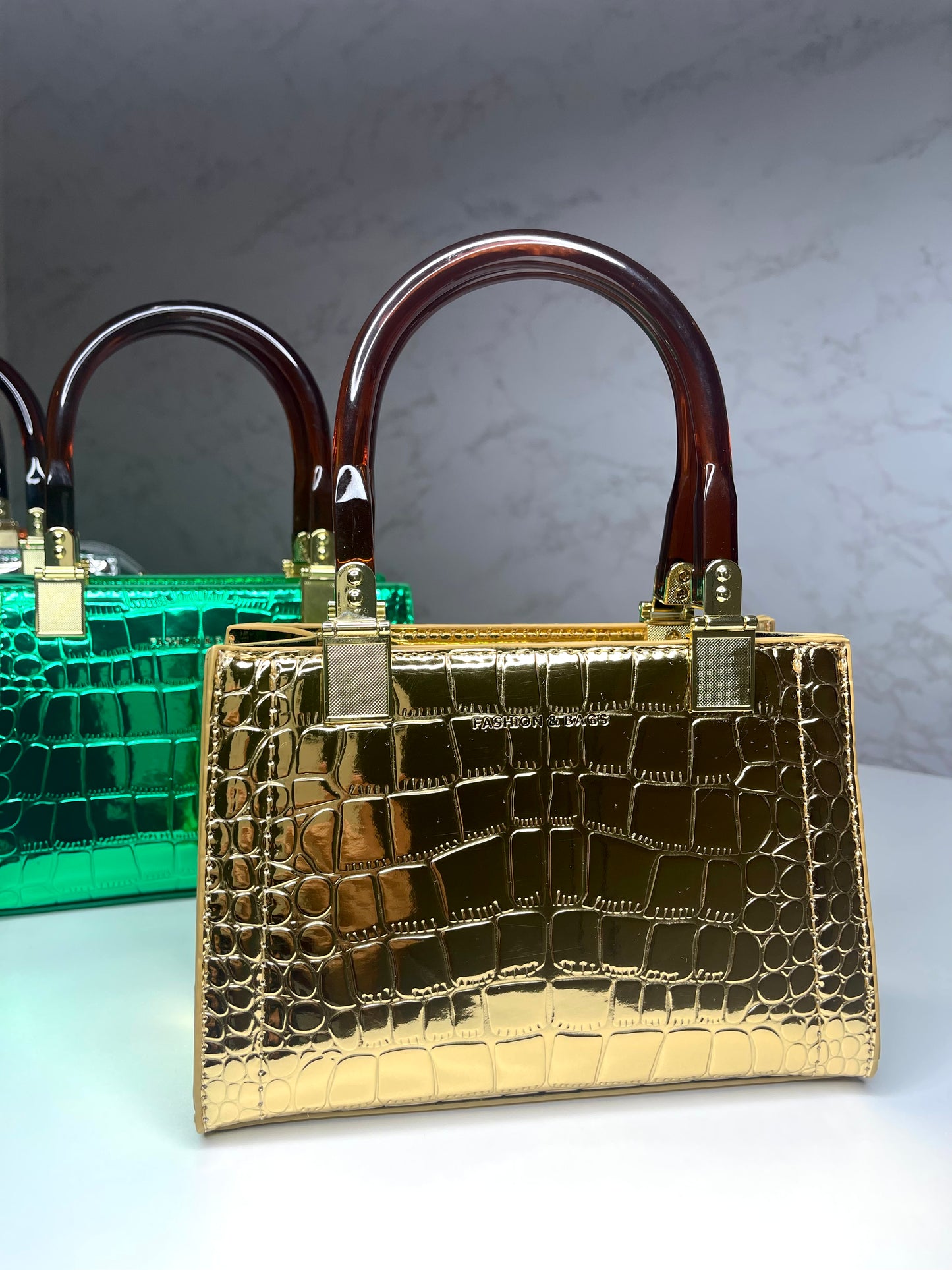 Luxe Girl Metallic Handbag