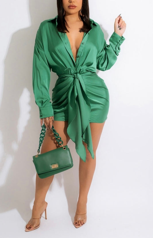 Classy Girl Dress - Green